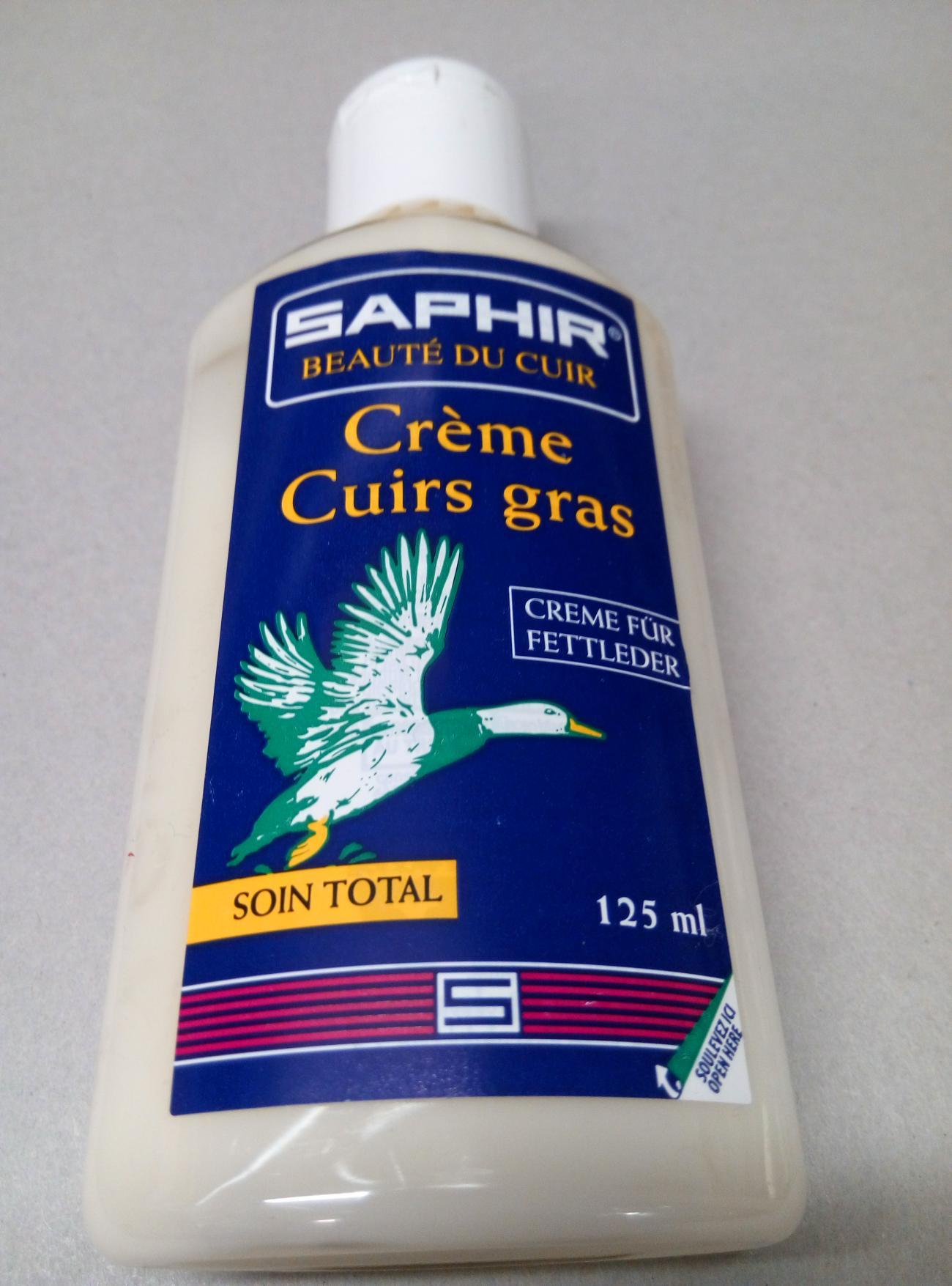 CREME CUIR GRAS SAPHIR 125 ml NEUTRA